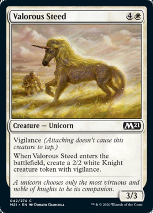 Valorous Steed [Core Set 2021] | North Game Den
