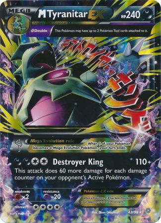 M Tyranitar EX (43/98) (Jumbo Card) [XY: Ancient Origins] | North Game Den