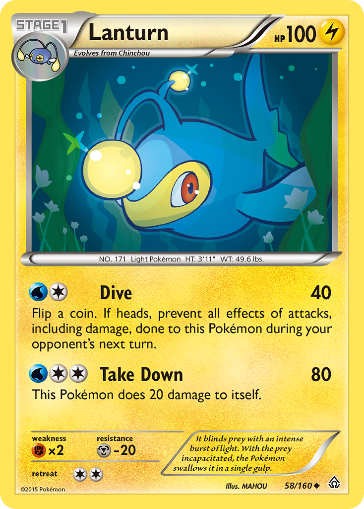 Lanturn (58/160) [XY: Primal Clash] | North Game Den