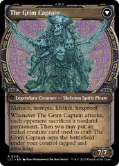 Throne of the Grim Captain // The Grim Captain (Showcase) [The Lost Caverns of Ixalan] | North Game Den
