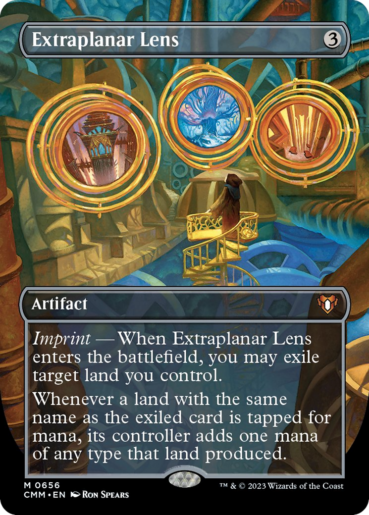 Extraplanar Lens (Borderless Alternate Art) [Commander Masters] | North Game Den