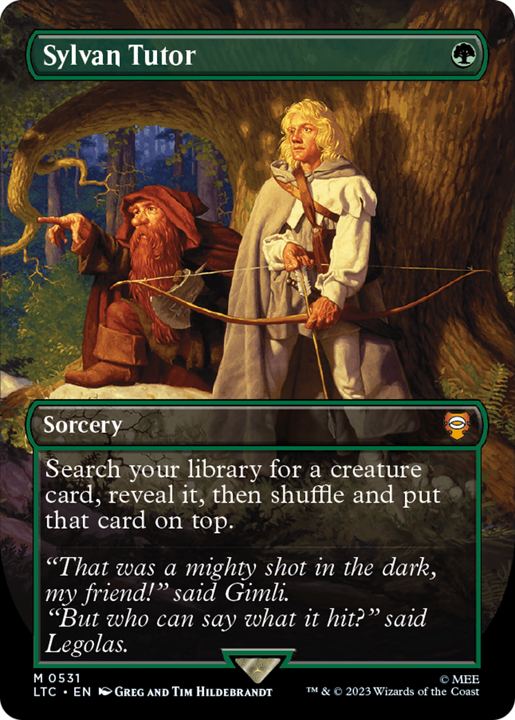 Sylvan Tutor (Borderless) [The Lord of the Rings: Tales of Middle-Earth Commander] | North Game Den