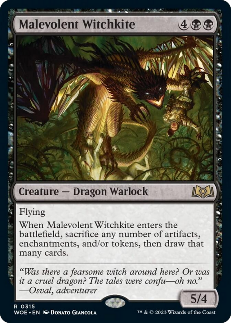 Malevolent Witchkite [Wilds of Eldraine] | North Game Den
