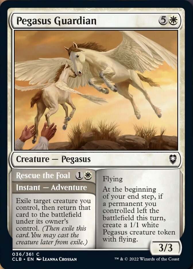 Pegasus Guardian // Rescue the Foal [Commander Legends: Battle for Baldur's Gate] | North Game Den