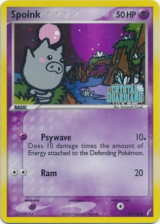 Spoink (62/100) (Stamped) [EX: Crystal Guardians] | North Game Den