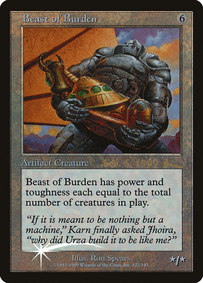 Beast of Burden [Urza's Legacy Promos] | North Game Den