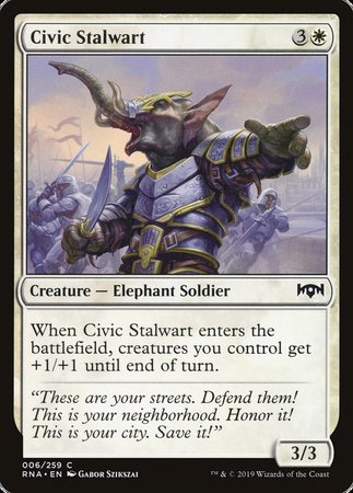 Civic Stalwart [Ravnica Allegiance] | North Game Den