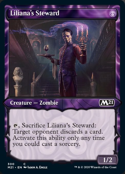 Liliana's Steward (Showcase) [Core Set 2021] | North Game Den