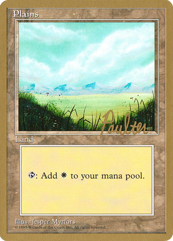 Plains (pp366) (Preston Poulter) [Pro Tour Collector Set] | North Game Den