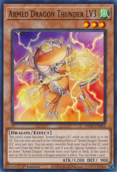 Armed Dragon Thunder LV3 [MP22-EN004] Common | North Game Den
