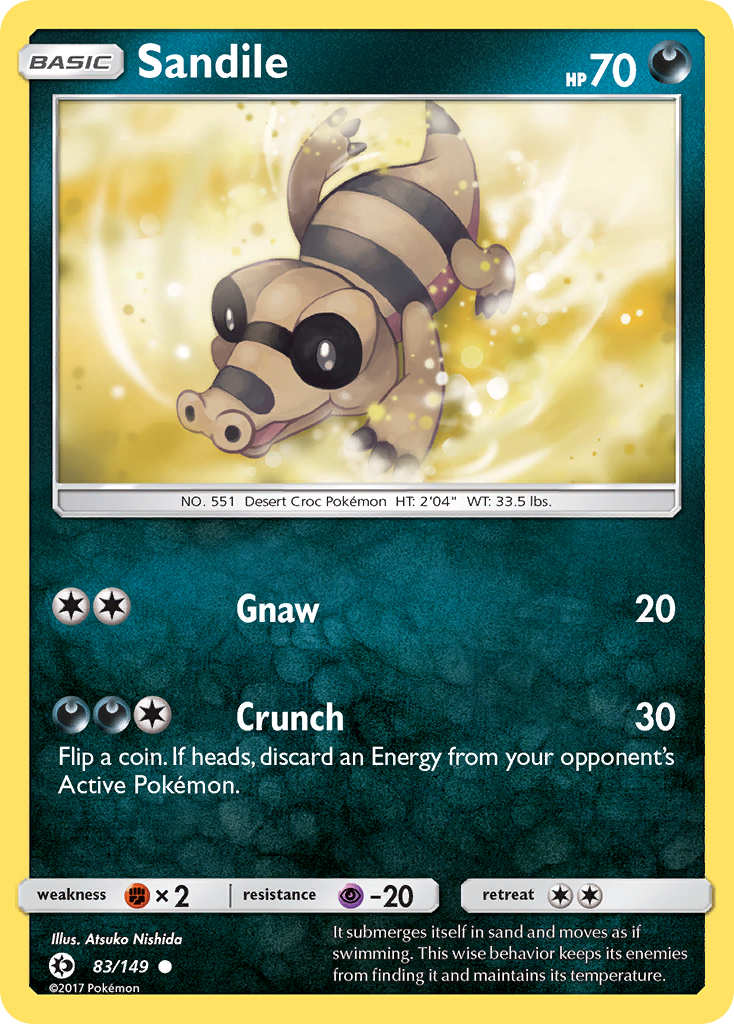 Sandile (83/149) [Sun & Moon: Base Set] | North Game Den