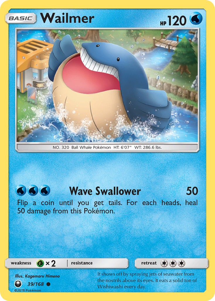 Wailmer (39/168) [Sun & Moon: Celestial Storm] | North Game Den