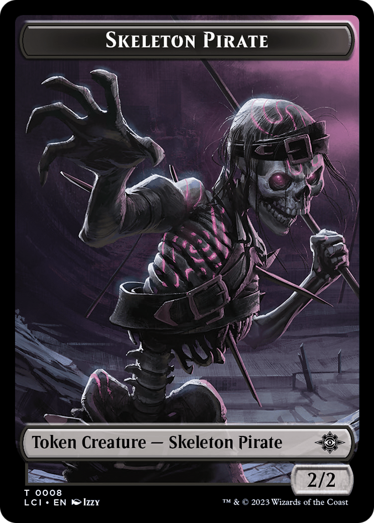 Vampire // Skeleton Pirate Double-Sided Token [The Lost Caverns of Ixalan Tokens] | North Game Den