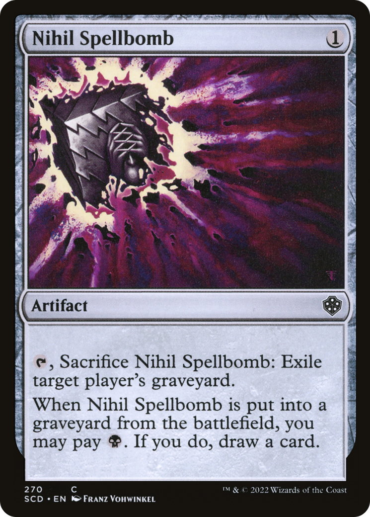 Nihil Spellbomb [Starter Commander Decks] | North Game Den