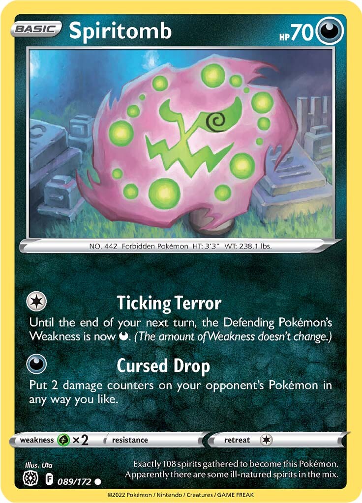 Spiritomb (089/172) [Sword & Shield: Brilliant Stars] | North Game Den