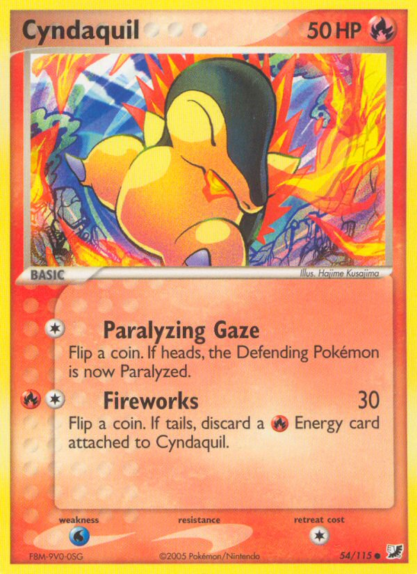 Cyndaquil (54/115) [EX: Unseen Forces] | North Game Den