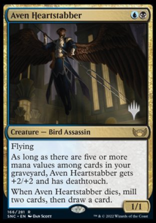 Aven Heartstabber (Promo Pack) [Streets of New Capenna Promos] | North Game Den