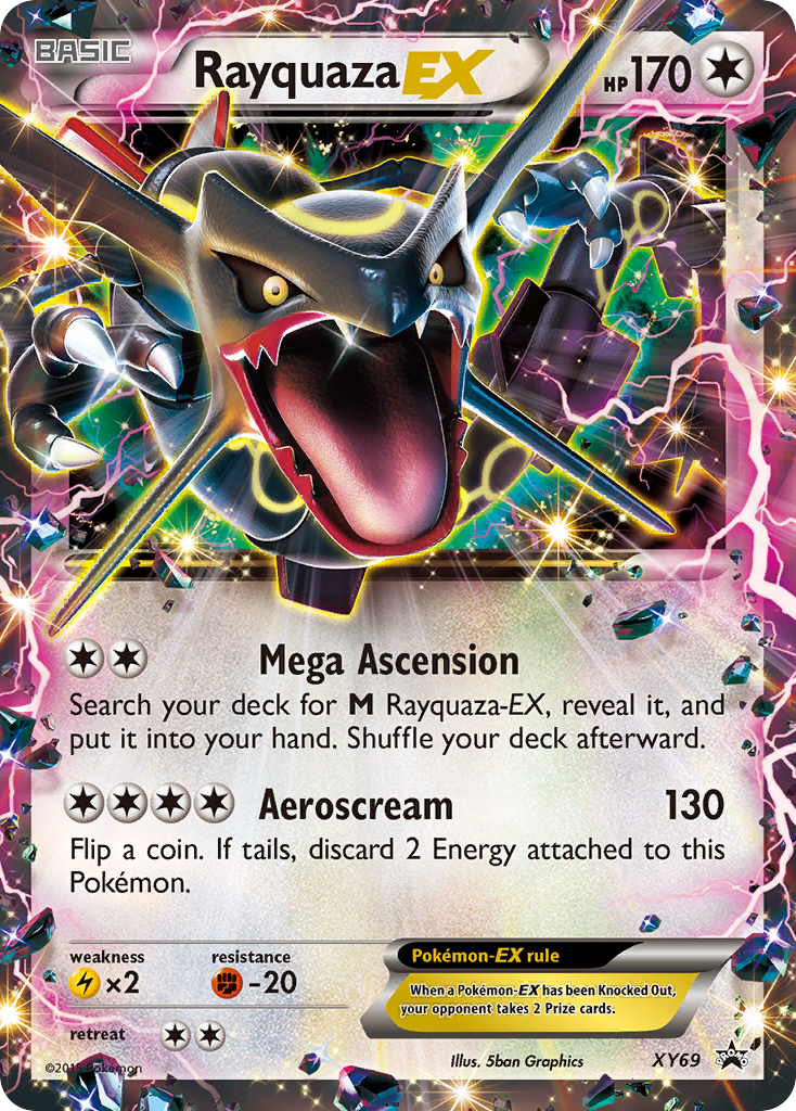 Rayquaza EX (XY69) (Shiny) [XY: Black Star Promos] | North Game Den