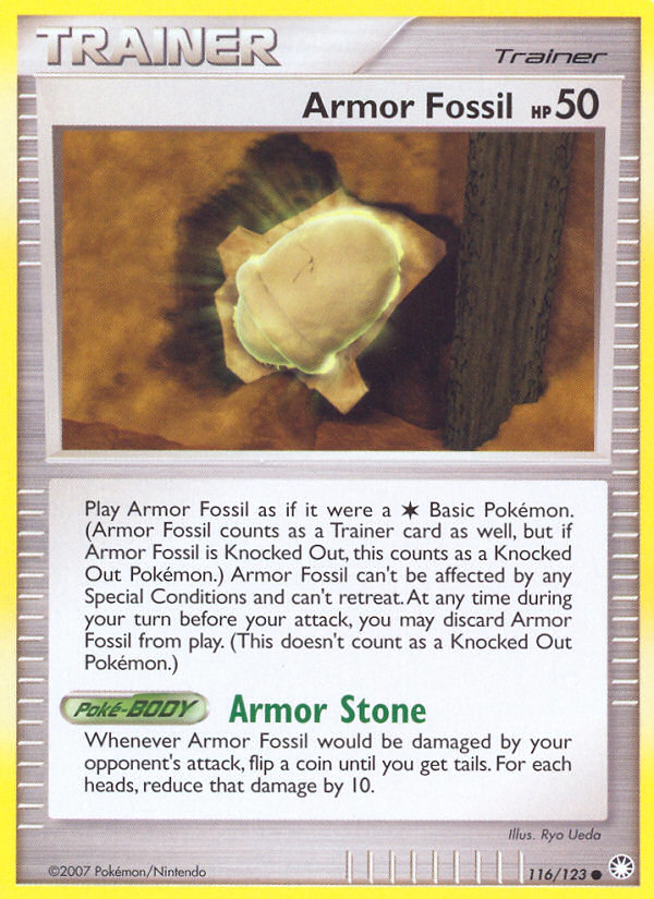 Armor Fossil (116/123) [Diamond & Pearl: Mysterious Treasures] | North Game Den