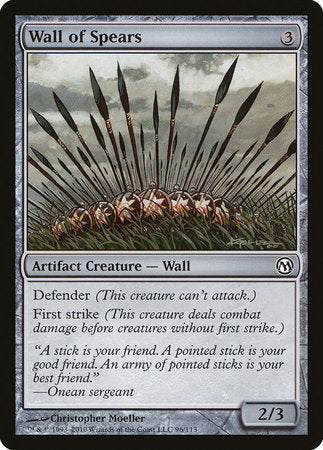 Wall of Spears [Duels of the Planeswalkers] | North Game Den