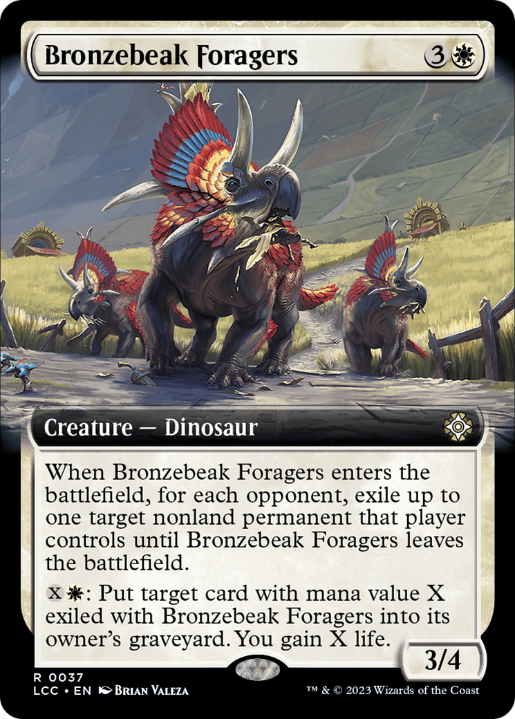 Bronzebeak Foragers (Extended Art) [The Lost Caverns of Ixalan Commander] | North Game Den