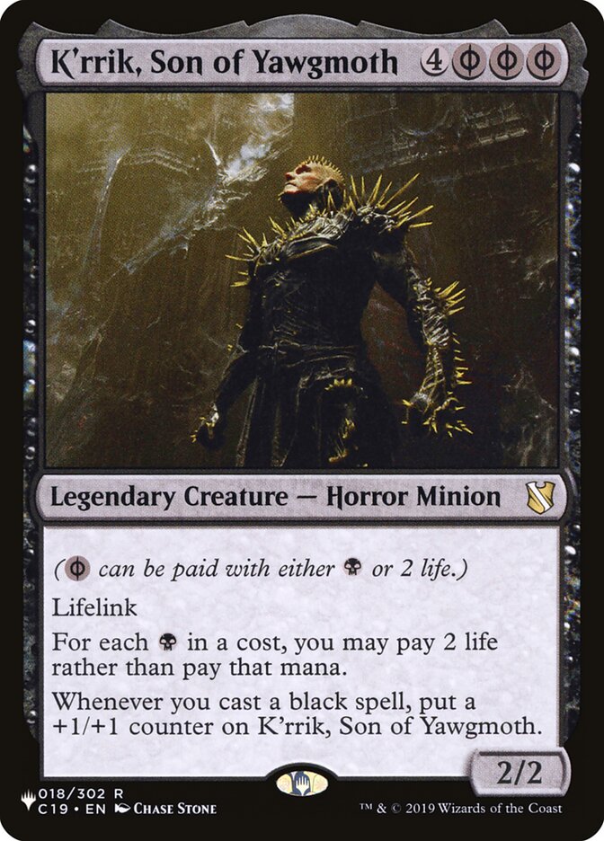 K'rrik, Son of Yawgmoth [The List] | North Game Den