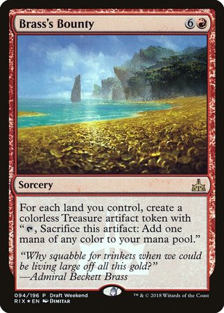 Brass's Bounty [Rivals of Ixalan Promos] | North Game Den