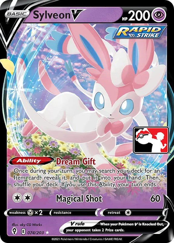 Sylveon V (074/203) [Prize Pack Series One] | North Game Den