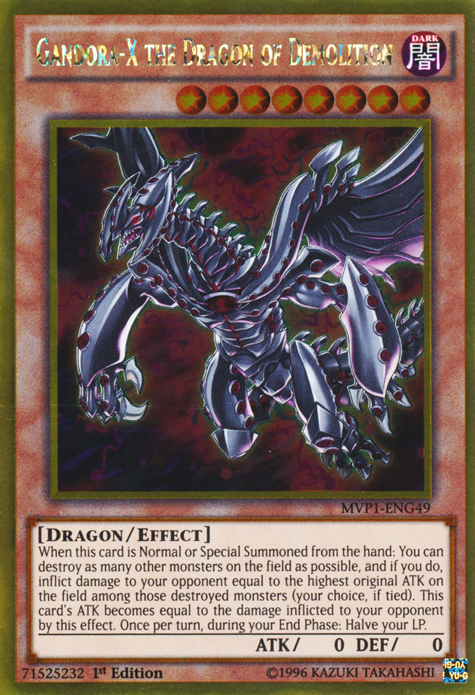 Gandora-X the Dragon of Demolition [MVP1-ENG49] Gold Rare | North Game Den
