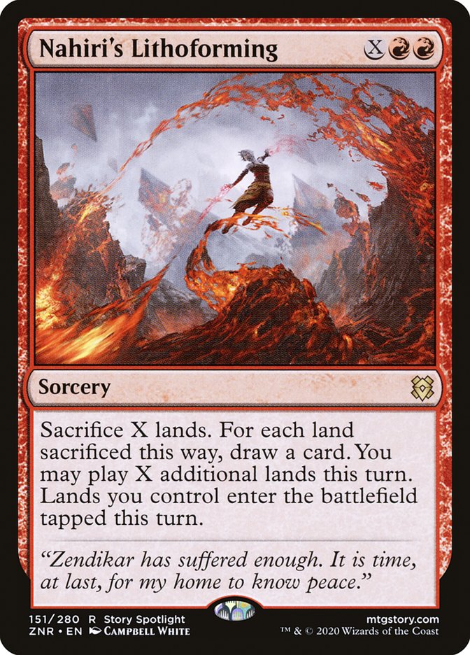 Nahiri's Lithoforming [Zendikar Rising] | North Game Den