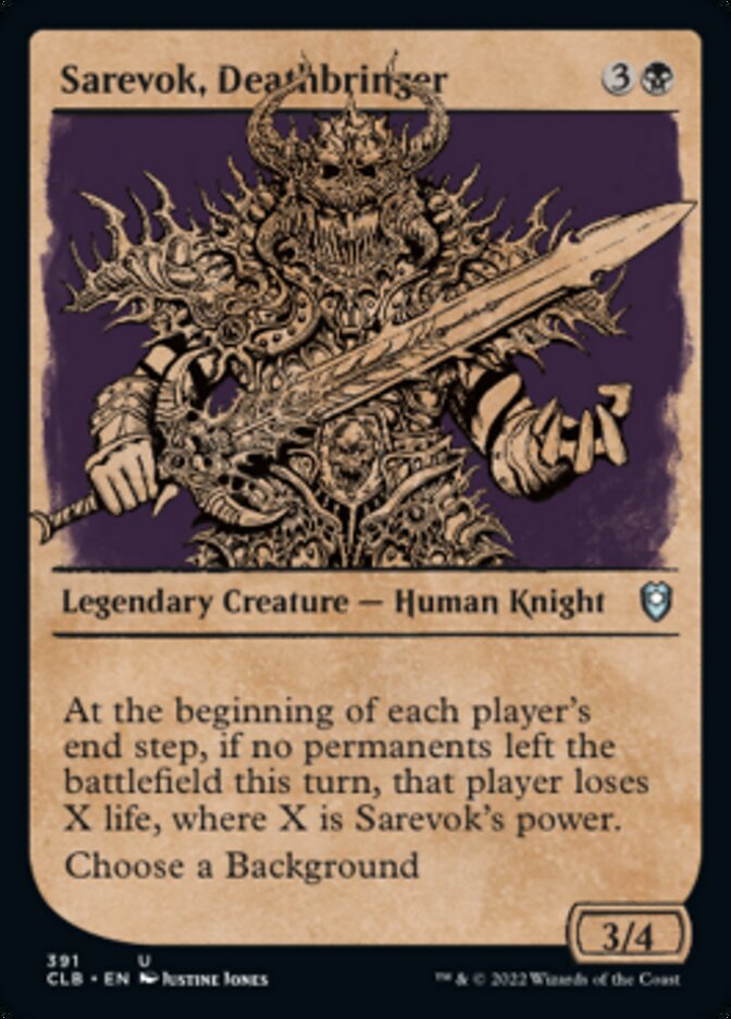 Sarevok, Deathbringer (Showcase) [Commander Legends: Battle for Baldur's Gate] | North Game Den