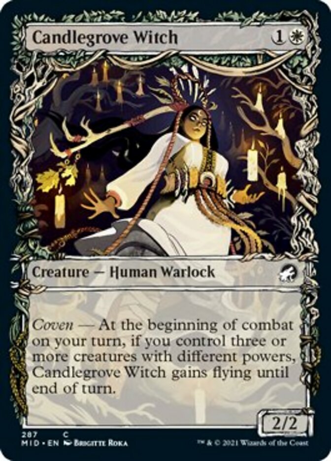 Candlegrove Witch (Showcase Equinox) [Innistrad: Midnight Hunt] | North Game Den