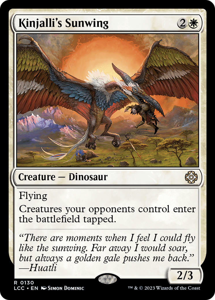 Kinjalli's Sunwing [The Lost Caverns of Ixalan Commander] | North Game Den