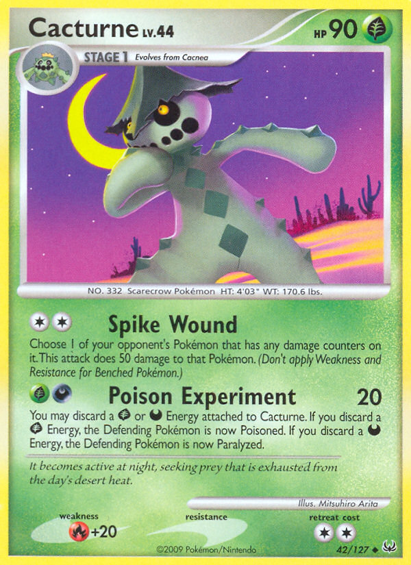 Cacturne (42/127) [Platinum: Base Set] | North Game Den