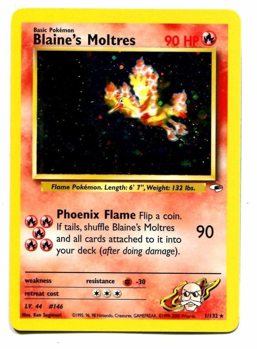 Blaine's Moltres (1/132) [Gym Heroes Unlimited] | North Game Den