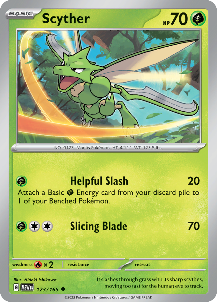 Scyther (123/165) [Scarlet & Violet: 151] | North Game Den