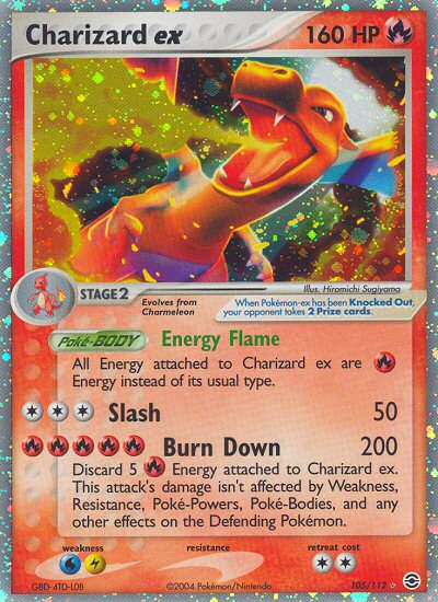 Charizard ex (105/112) [EX: FireRed & LeafGreen] | North Game Den