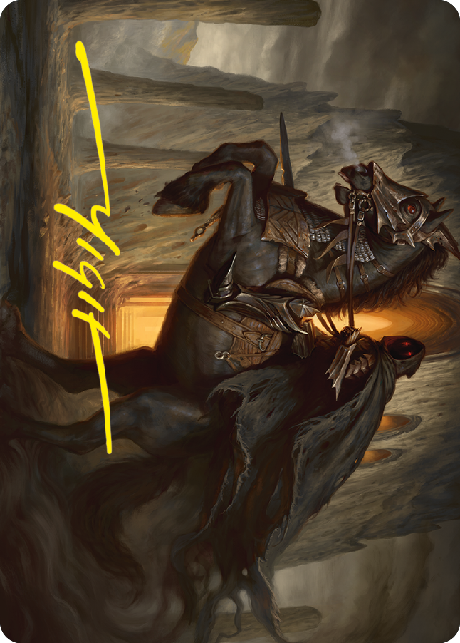 Nazgul Art Card (Gold-Stamped Signature) [The Lord of the Rings: Tales of Middle-earth Art Series] | North Game Den