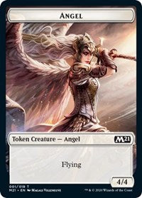 Angel // Knight Double-sided Token [Core Set 2021 Tokens] | North Game Den
