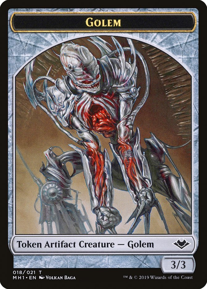 Goblin (010) // Golem (018) Double-sided Token [Modern Horizons Tokens] | North Game Den