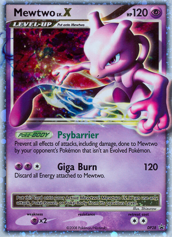 Mewtwo LV.X (DP28) [Diamond & Pearl: Black Star Promos] | North Game Den