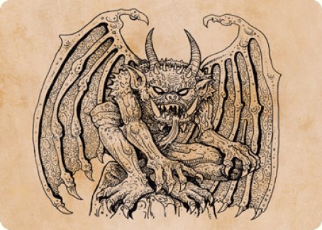 Cloister Gargoyle (Showcase) Art Card [Dungeons & Dragons: Adventures in the Forgotten Realms Art Series] | North Game Den