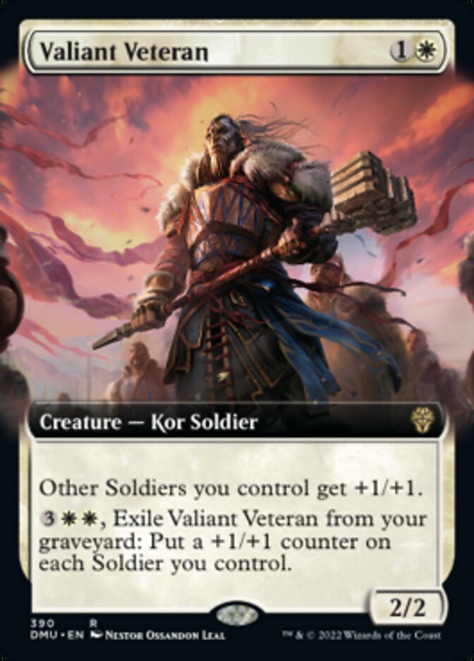 Valiant Veteran (Extended Art) [Dominaria United] | North Game Den