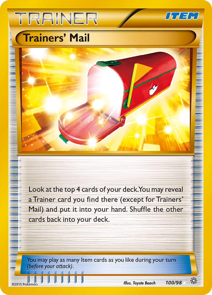 Trainers' Mail (100/98) [XY: Ancient Origins] | North Game Den