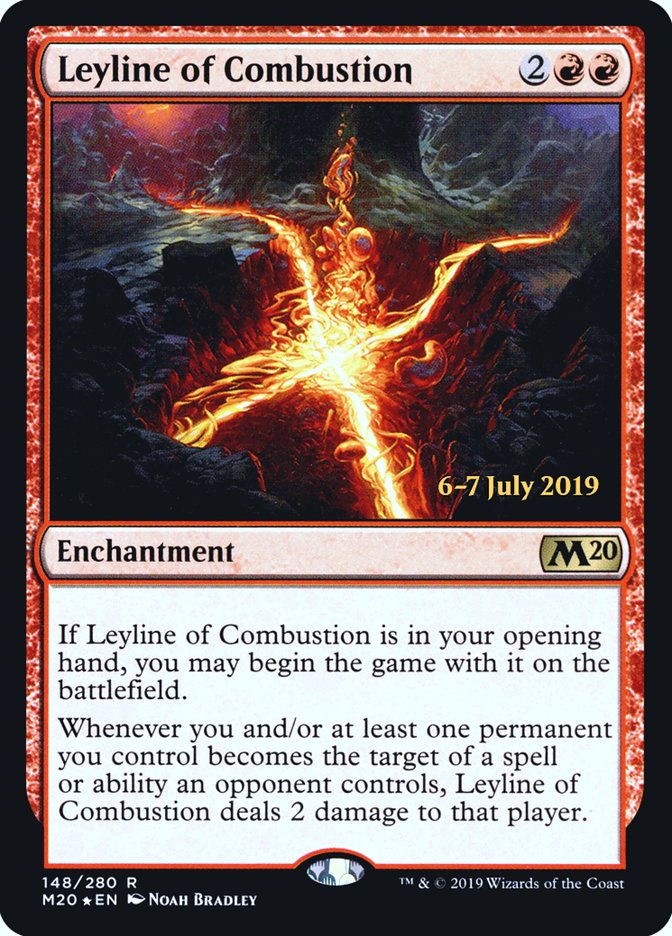 Leyline of Combustion  [Core Set 2020 Prerelease Promos] | North Game Den