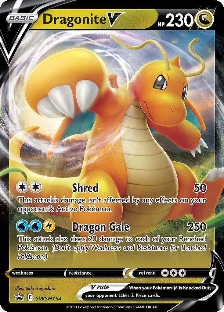 Dragonite V (SWSH154) (Jumbo Card) [Sword & Shield: Black Star Promos] | North Game Den