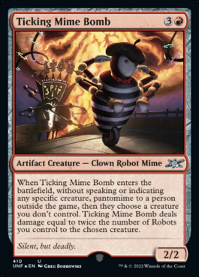 Ticking Mime Bomb (Galaxy Foil) [Unfinity] | North Game Den