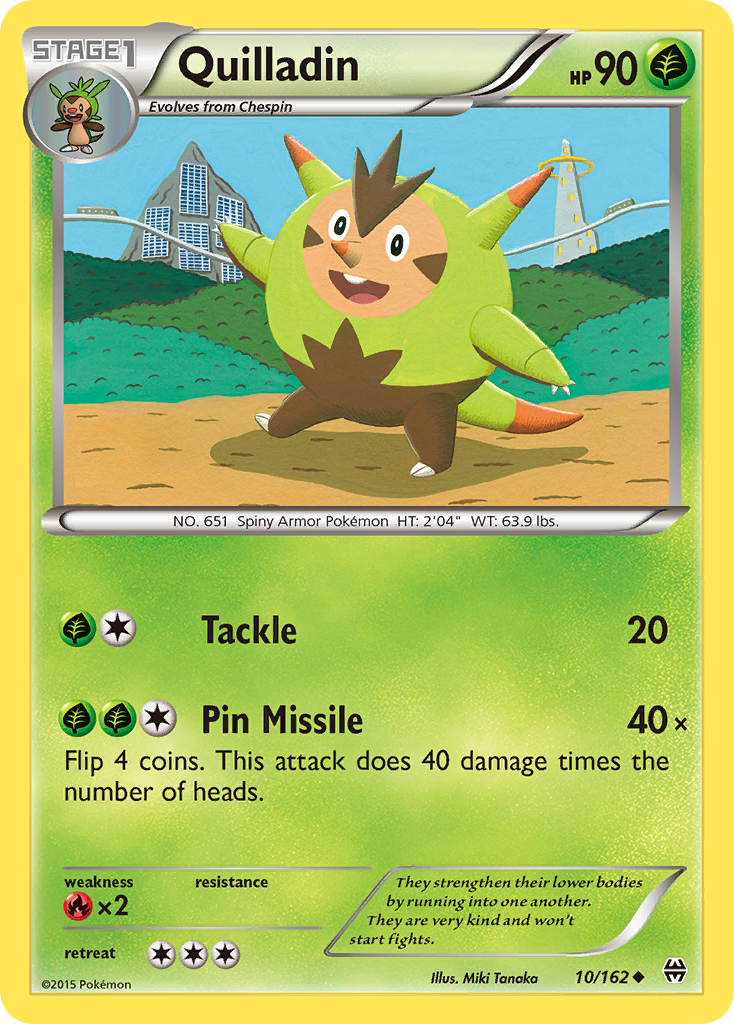 Quilladin (10/162) [XY: BREAKthrough] | North Game Den