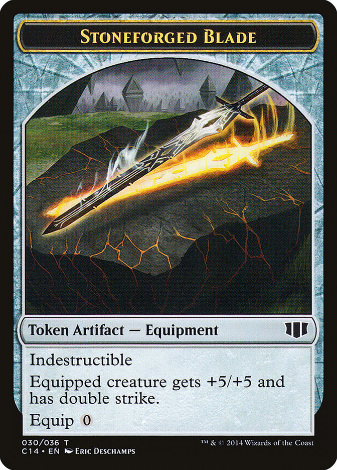 Stoneforged Blade // Germ Double-sided Token [Commander 2014 Tokens] | North Game Den