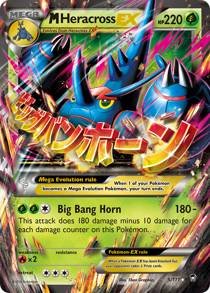 M Heracross EX (5/111) [XY: Furious Fists] | North Game Den